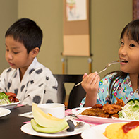 お子様にもボリュームたっぷりのお料理（お子様ランチ）