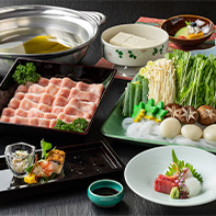 夕食鍋 梅（豚しゃぶ）
