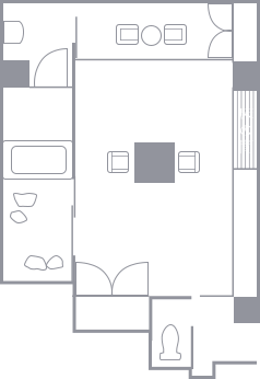 亀甲の間 間取り図