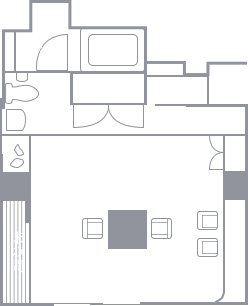 鞍馬の間 間取り図