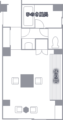 円月の間 間取り図