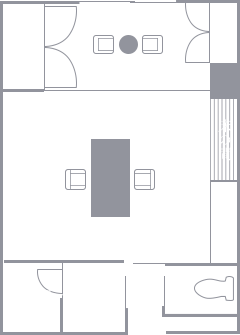 胡蝶の間 間取り図