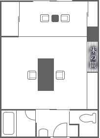 通常客室 間取り図